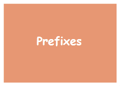 Prefixes Quiz