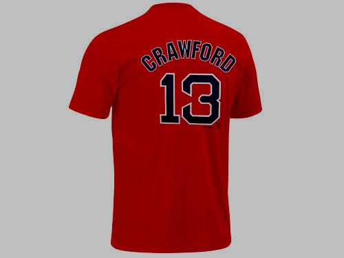 Details about Carl Crawford Boston Red Sox T-Shirt 3XL Jersey Style Red Big  & Tall Majestic