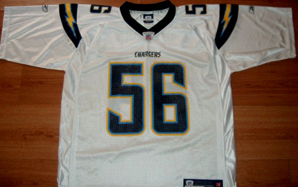 Shawn Merriman #56 Los Angeles Chargers Throwback Jersey Large ...