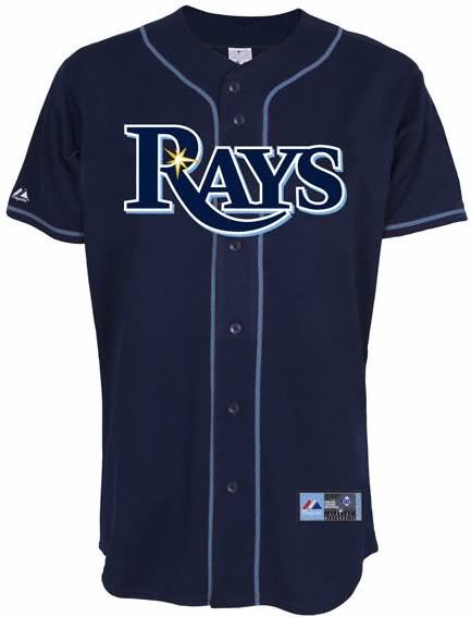 Tampa Bay Rays Jersey 4XL Home Navy 